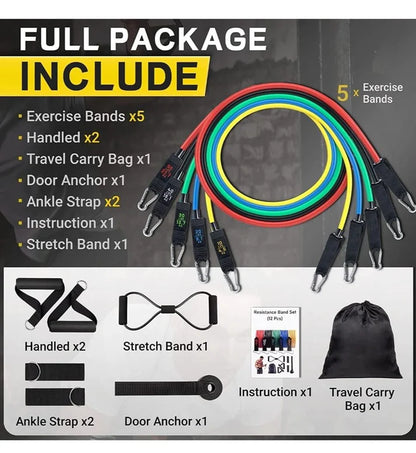 RUN Resistance Band Set for Heavy Workout (premium product for premium people)